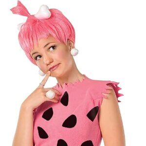 Pebbles Halloween Costume Pink FLINSTONES ADULT SIZE Large